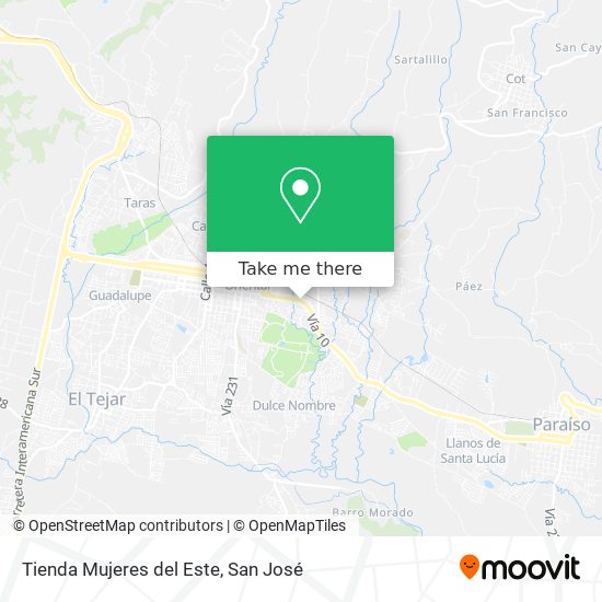 Mapa de Tienda Mujeres del Este