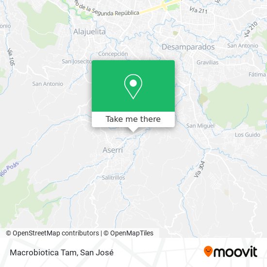 Macrobiotica Tam map