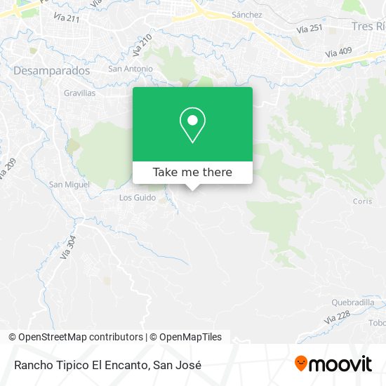 Rancho Tipico El Encanto map