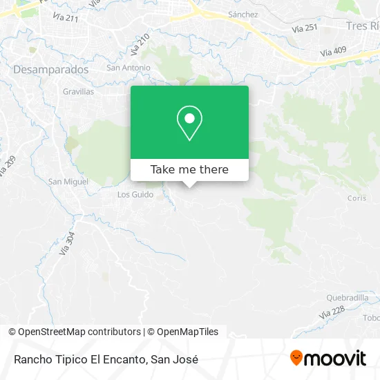 Rancho Tipico El Encanto map
