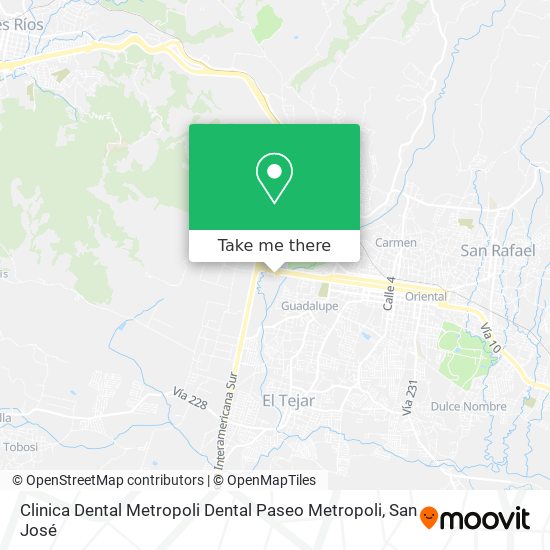Clinica Dental Metropoli Dental Paseo Metropoli map