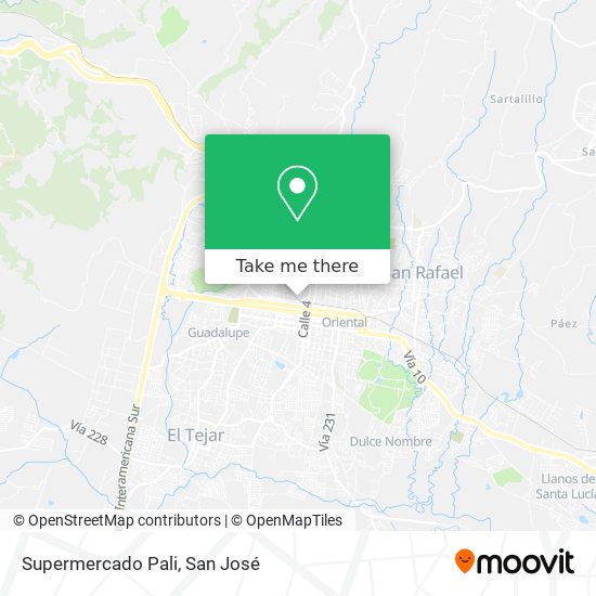 Supermercado Pali map