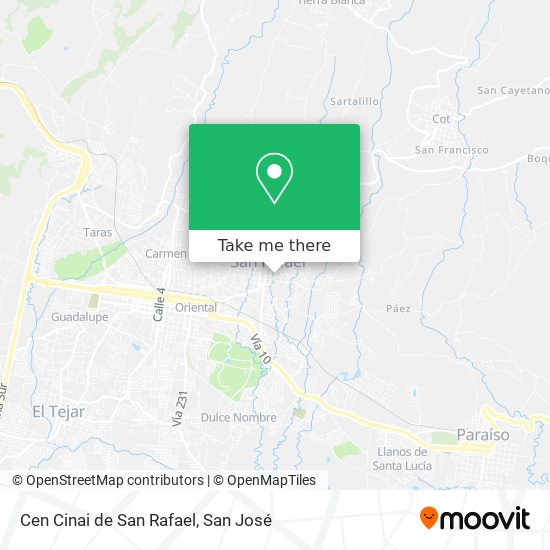 Cen Cinai de San Rafael map