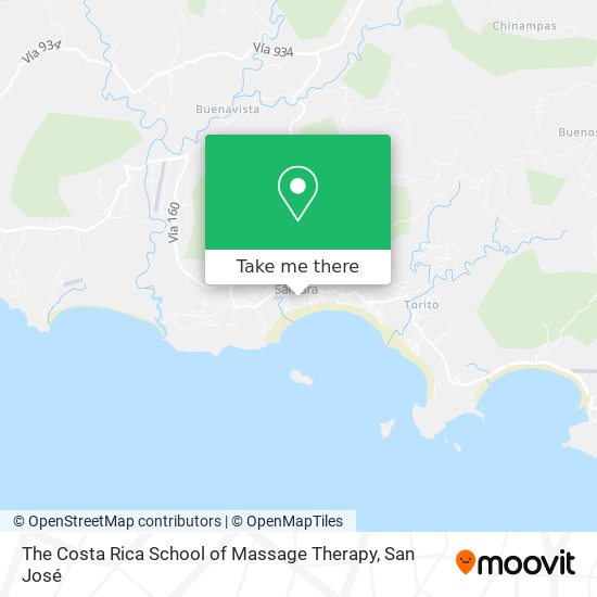 The Costa Rica School of Massage Therapy map