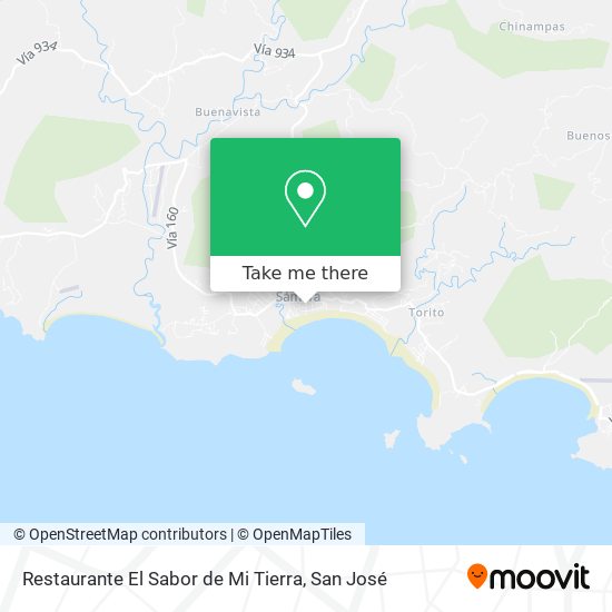 Mapa de Restaurante El Sabor de Mi Tierra