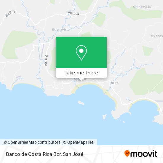 Banco de Costa Rica Bcr map