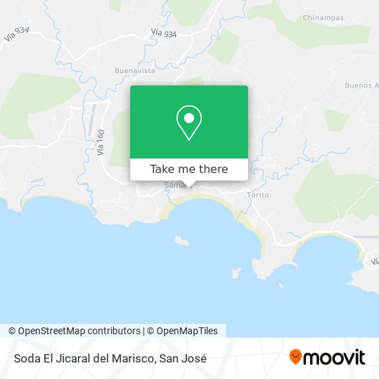 Mapa de Soda El Jicaral del Marisco