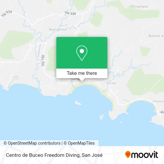Centro de Buceo Freedom Diving map