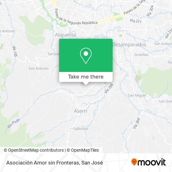 Asociación Amor sin Fronteras map