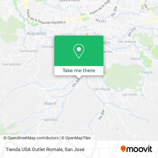 Tienda USA Outlet Romale map