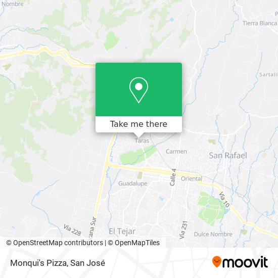 Mapa de Monqui's Pizza