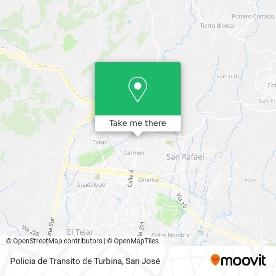 Mapa de Policia de Transito de Turbina