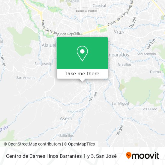 Centro de Carnes Hnos Barrantes 1 y 3 map