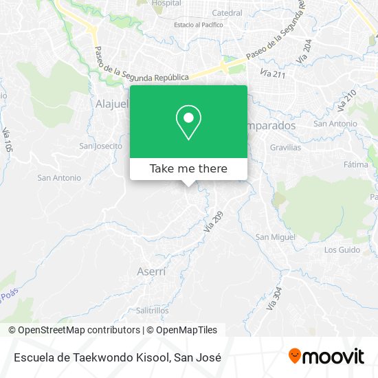 Escuela de Taekwondo Kisool map