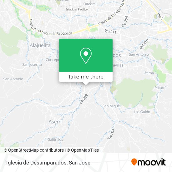 Mapa de Iglesia de Desamparados