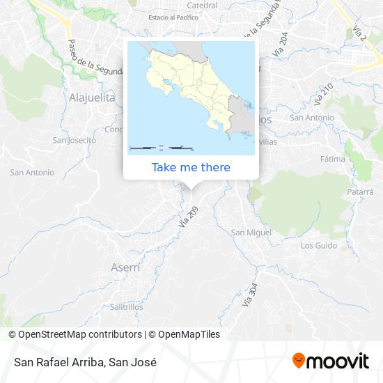 San Rafael Arriba map