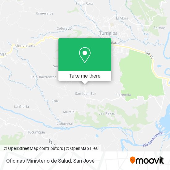 Oficinas Ministerio de Salud map