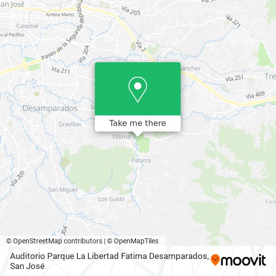 Auditorio Parque La Libertad Fatima Desamparados map