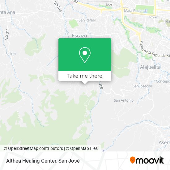 Althea Healing Center map