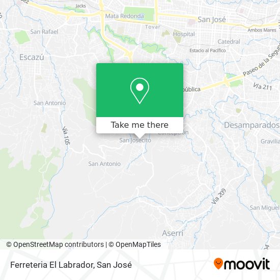 Mapa de Ferreteria El Labrador