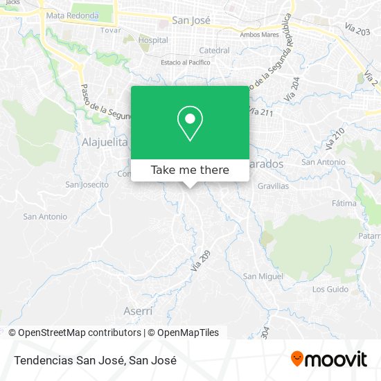 Tendencias San José map