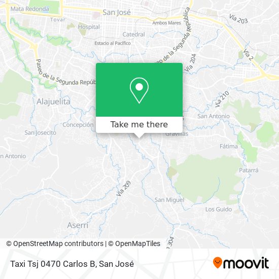 Taxi Tsj 0470 Carlos B map