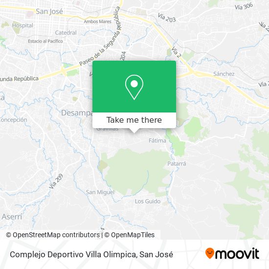 Complejo Deportivo Villa Olimpica map
