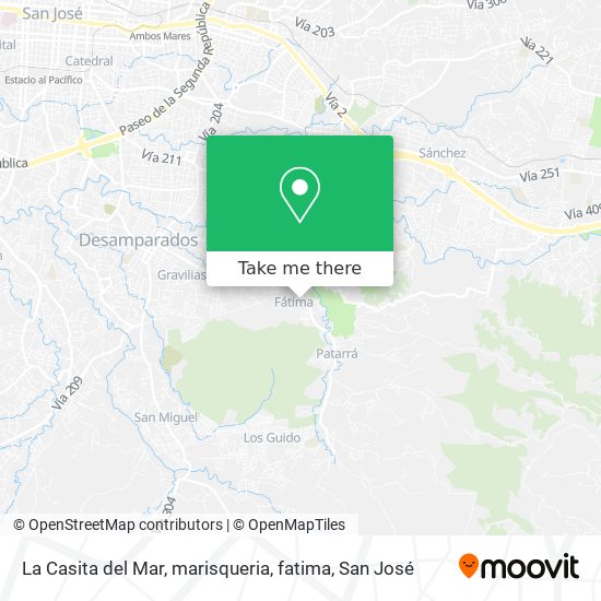 La Casita del Mar, marisqueria, fatima map
