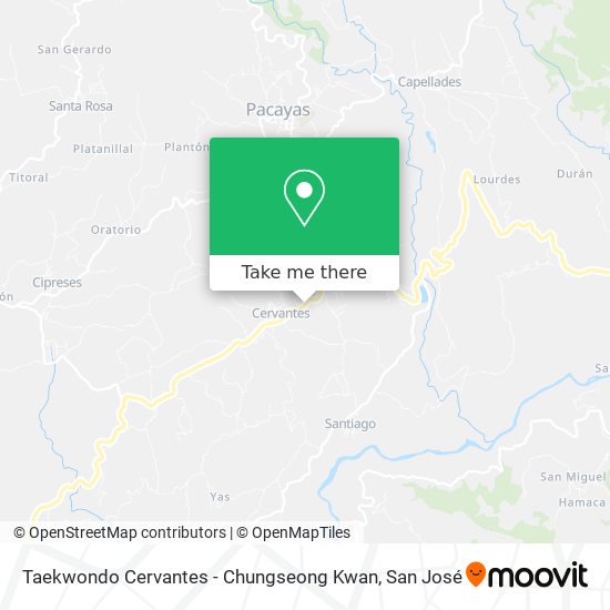 Mapa de Taekwondo Cervantes - Chungseong Kwan