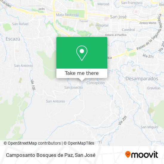 Camposanto Bosques de Paz map