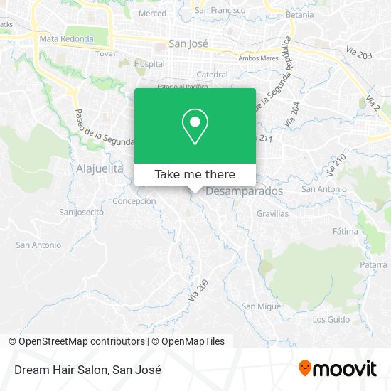 Mapa de Dream Hair Salon