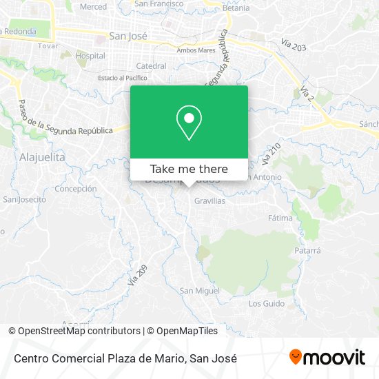 Mapa de Centro Comercial Plaza de Mario