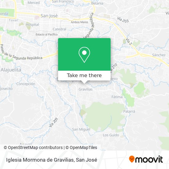Iglesia Mormona de Gravilias map