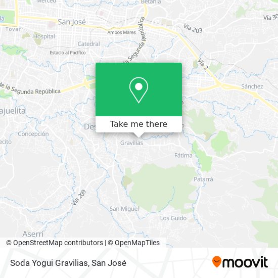 Soda Yogui Gravilias map