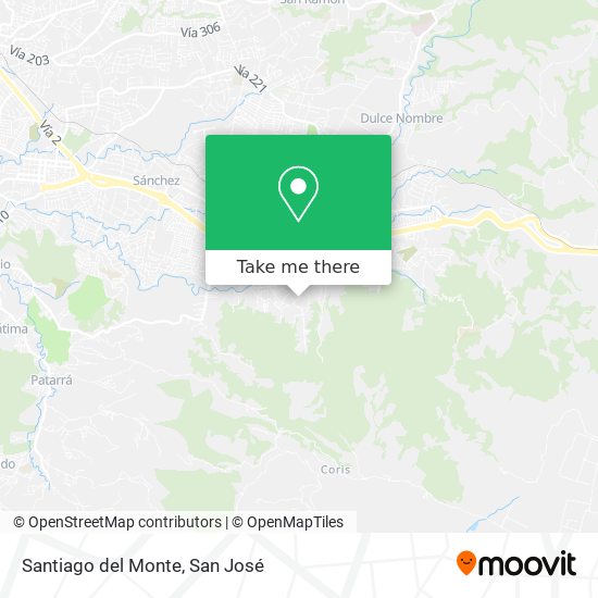 Santiago del Monte map