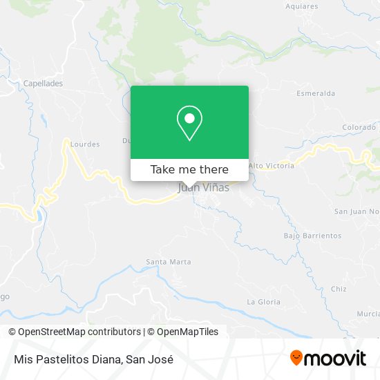 Mapa de Mis Pastelitos Diana