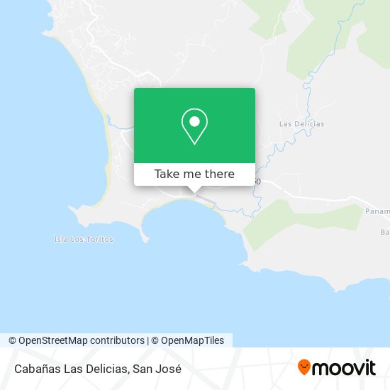 Cabañas Las Delicias map