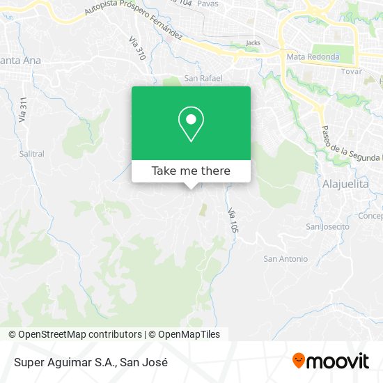 Super Aguimar S.A. map