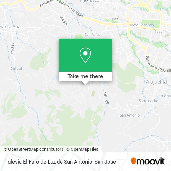 Mapa de Iglesia El Faro de Luz de San Antonio
