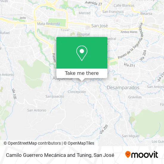 Mapa de Camilo Guerrero Mecánica and Tuning