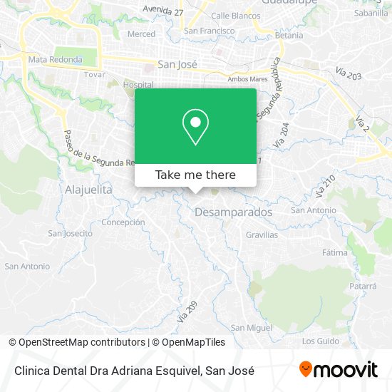 Mapa de Clinica Dental Dra Adriana Esquivel