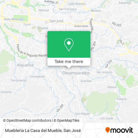 Mapa de Muebleria La Casa del Mueble