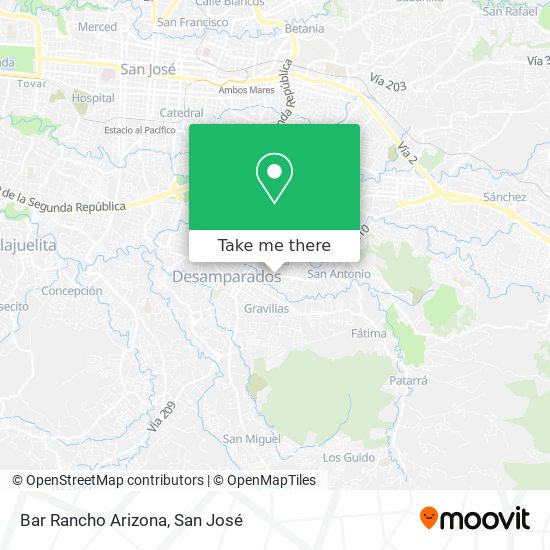 Bar Rancho Arizona map