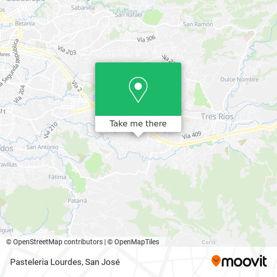 Pasteleria Lourdes map