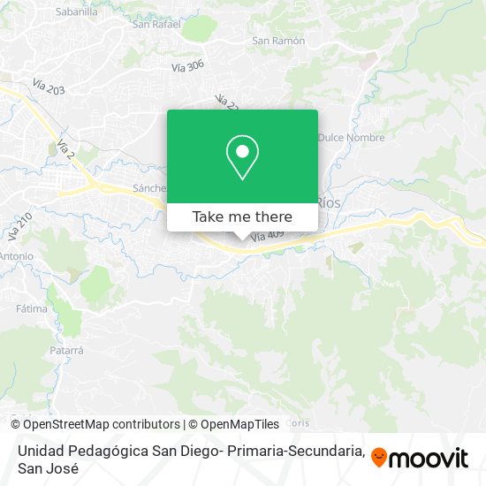 Unidad Pedagógica San Diego- Primaria-Secundaria map