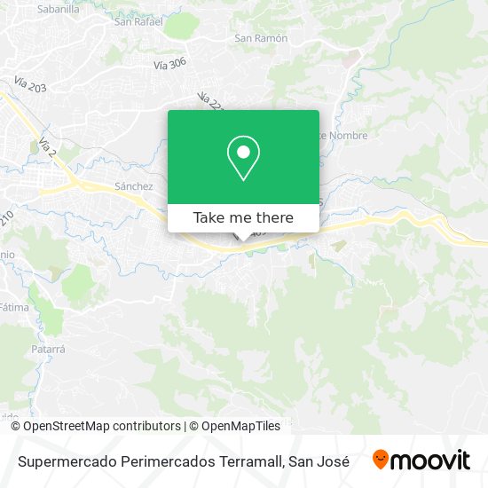 Supermercado Perimercados Terramall map
