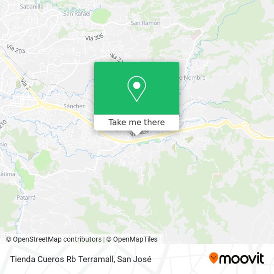 Tienda Cueros Rb Terramall map