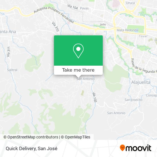 Quick Delivery map