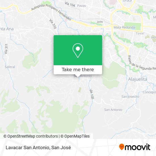 Lavacar San Antonio map