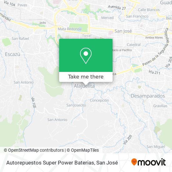 Autorepuestos Super Power Baterias map